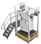 เครื่องบรรจุถุงจัมโบ้แนวตั้งเครื่องใส่ปุ๋ย / Feed Bagger 220V - 380V